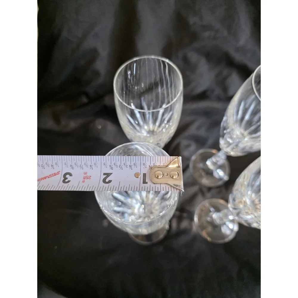 Set of 4 Zwiesel Glas Crystal Champagne Wine Flutes–8